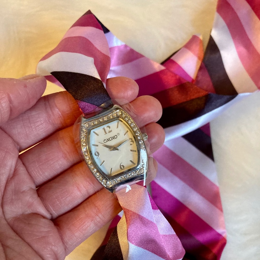 NWT XOXO Ribbon Wristband Watch